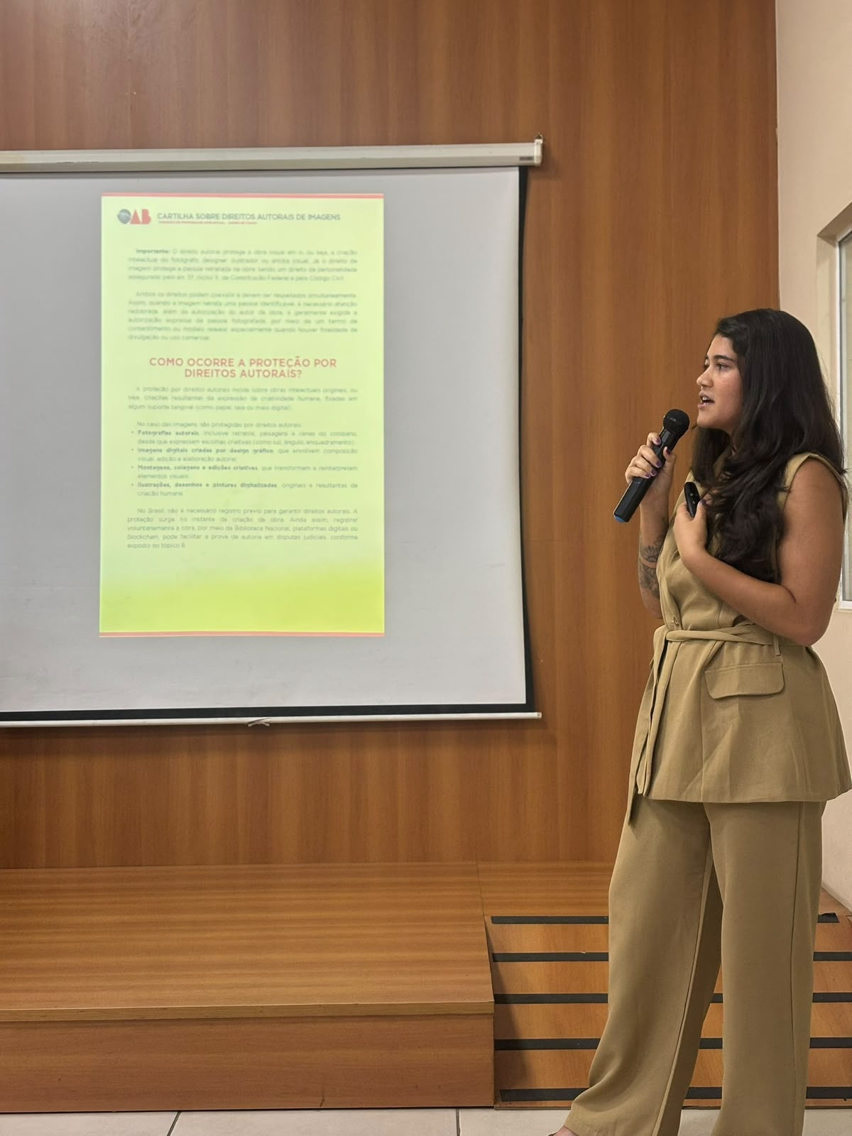 Palestra sobre direitos autorais